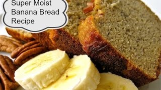 Super Moist Banana Bread Recipe   aSimplySimpleLife Recipes [upl. by Refitsirhc]