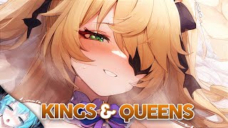 Nightcore  Kings amp Queens  Lyrics Robbe x New Beat Order x Britt Lari [upl. by Choo]