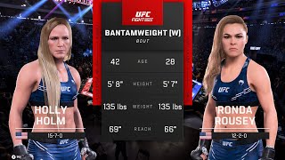 Holly Holm vs Ronda Rousey Knockout UFC 5 [upl. by Atok673]