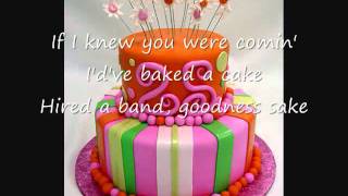 Idve Baked A CakeKaraoke [upl. by Ahseyi]