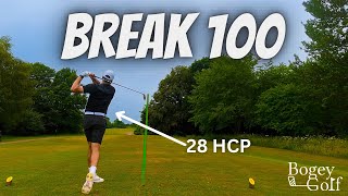 What 28 Handicap Looks Like  BREAK 100 Course Vlog [upl. by Basile]