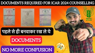 Documents required 🤔 for ICAR  JRFSRF Counselling [upl. by Alleuqram491]