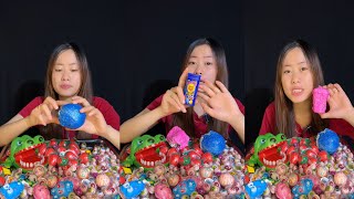 Sweet Candy Snacks part 122Candy mukbang candied candied [upl. by Lehcar14]