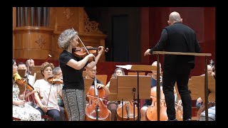 Hilary Hahn Performs Brahms Violin Concerto in Taipei First Rehearsal [upl. by Adnarom]