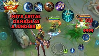 Miya critical damage as a jungler gameplay [upl. by Aikar460]