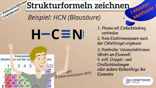 Strukturformeln bzw Valenzstrich oder Lewisformeln zeichnen  die beste Methode [upl. by Notsruht]