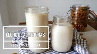 LECHE DE ALMENDRAS CASERA II endulzada con fruta del monje [upl. by Vivian]