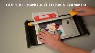 How To Create Your Own Bookmarks with Fellowes [upl. by Pearson]