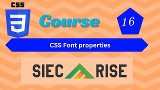 CSS Font Tutorial in Hindi  Urdu [upl. by Ronica]