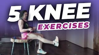 5 Seated Knee Exercises To Get Rid Of Knee Pain Fast [upl. by Olodort]