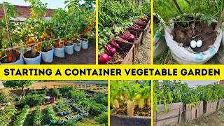 8 Tips On Starting A Container Vegetable Garden [upl. by Nelaf]