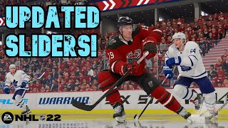 NHL 22  Updated Franchise Mode Sliders [upl. by Eneli264]