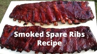 Spare Ribs Recipe  How To Smoke Spare Ribs [upl. by Kcira]