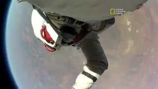 قفزة فيليكس تصوير كاميرا الخوذه  Felix Baumgartner Space Jump HQ [upl. by Cissie]