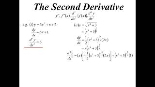 12X1 T05 03 second derivative 2025 [upl. by Clevie]