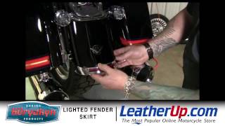 Kuryakyn Lighted Fender Skirt for Harley Davidson at LeatherUpcom [upl. by Shelbi636]