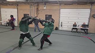 Scioto Open 2024  Alex Beaudet vs Jon Rose Div B Longsword [upl. by Zacek257]