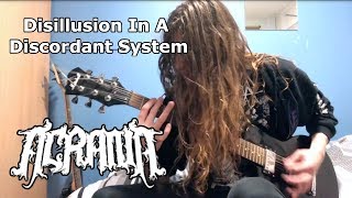 Acrania  Disillusion In A Discordant System guitar  bass cover [upl. by Eseilanna]