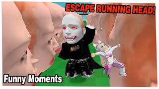 Ft NafisaFidela funny moments Escape Running Head Roblox [upl. by Akiret517]