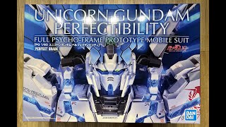 Unboxing ASMR  PG Unicorn Gundam Perfectibility [upl. by Ahsatal]