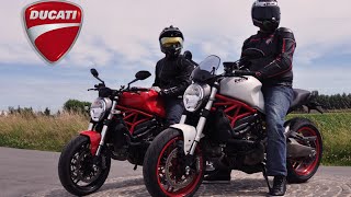 Ducati Monster 821 Red amp White Test Ride [upl. by Arratal720]