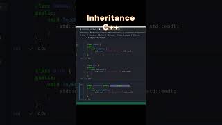 C  Tips Inheritance in C cpp shorts [upl. by Busby]