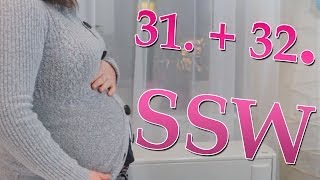 31 und 32 SSW  Schwangerschaftsschmerzen Essverhalten und mein Babybauch [upl. by Oirelav]