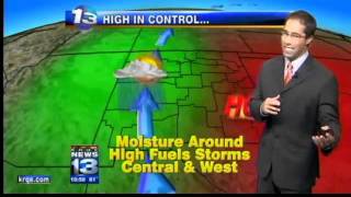 Mark Ronchetti KRQE Forecast 72511 [upl. by Aninahs]