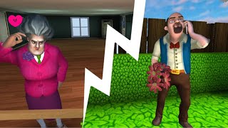 Scary teacher 3d  fun videos every day chapter 2 SUPERGLUED CARD HEIS DATE NIGHT HORRORS [upl. by Lindi]