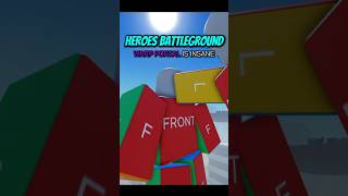 NEW Warp Portal Rework Is Insane 💀  Roblox Heroes Battlegrounds [upl. by Petrick]