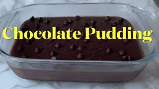 chocolate ASMR How to make Chocolate PuddingEasy chocolate pudding [upl. by Nauqet]