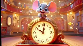 Hickory Dickory Dock  The Clock Song  Fun Animal Songs amp Nursery Rhymes for Kids [upl. by Annayek]