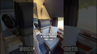 Roomette on Amtraks California Zephyr amtraktrains amtrak roomette [upl. by Emelita]