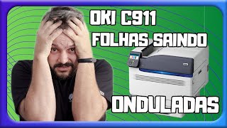 OKI C911  Folhas saindo onduladas [upl. by Maller]