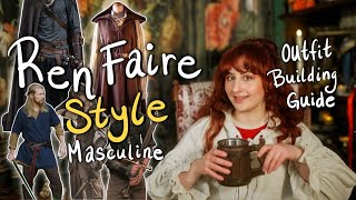 ⚔️ Renaissance Faire Outfit Guide Masculine Edition  Shopping amp Styling 🏹renfaire [upl. by Loralee]