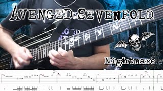 Avenged Sevenfold  Nightmare Guitar Cover  TABS [upl. by Acemahs715]