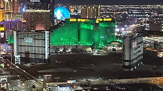 Tropicana Implosion view from Foundation Room implosion party dropthetrop [upl. by Edgerton2]