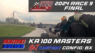 OVKA 2024  Race 9  Final  GampJ Kartway BX  KA100 Masters  Bokeno Racing  Ethan Onboard [upl. by Ynehteb]