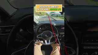 Rouler bien au milieu de sa voie autoecole permisdeconduire astuce [upl. by Johnston]