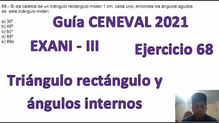 EXANI III 2021 Pensamiento Matemático Ejercicio 68 [upl. by Anayd]