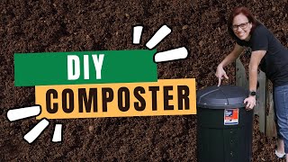 Compost For Cheap DIY Compost Barrel Under 20 [upl. by Annazus511]