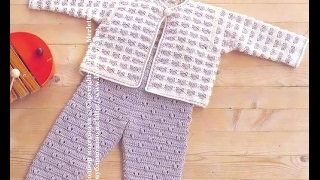 Crochet Patterns for free crochet baby sweater 1557 [upl. by Belicia]