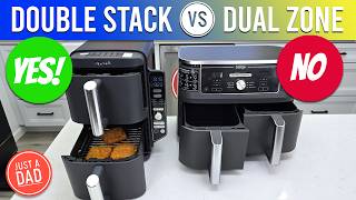 Ninja 10 QT Air Fryer Comparison Double Stack SL401 vs Dual Zone DZ401 [upl. by Geis]