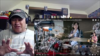 Reaction  Kalonica Nicx and Wham  Careless Whisper  A New Drum Track Adds To Wham Song [upl. by Adnamahs497]