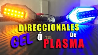 Como Instalar DIRECCIONALES LED DE GEL O PLASMA PARA MOTOCICLETAS  MERCADO LIBRE JAZO BIKER [upl. by Ellatnahc]