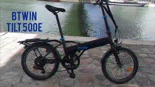 Vélo pliant decathlon BTWIN TILT 500 électrique [upl. by Ecargyram]