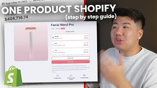 How to design a one product shopify store in 2024 step by step  130k revenue in 30 days [upl. by Dworman592]