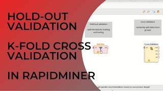 Tutorial How To do The HoldOut Split Data Validation and KFold Cross Validation in RapidMiner [upl. by Cayser]