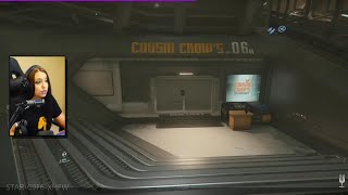 Star Citizen How to get to Cousin Crows from the Spaceport in Orison [upl. by Pitt121]