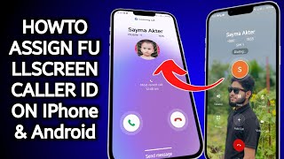 how to enable Full Screen Photo CALLER ID for incoming calls on IPhone amp Android [upl. by Otsuj]